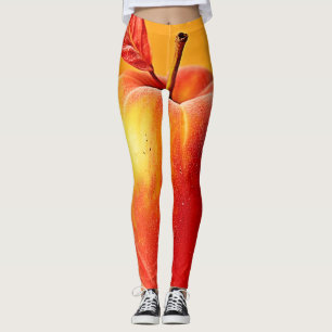 Goldene Pfirsich-Perfektion-Design Leggings