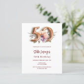 Goldene Pfirsichblüte 50. Geburtstagsfeier (Stehend Vorderseite)