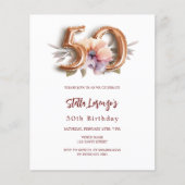 Goldene Pfirsichblüte 50. Geburtstagsfeier (Vorderseite)