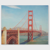 Goldene Pforte Brücke Geschenkpapier (Flach)