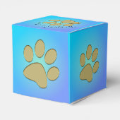 goldene Pfote - Greifschachtel Geschenkschachtel (Rückseite)