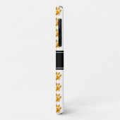 Goldene Pfoten und Kalligraphie auf schwarz-weiß Case-Mate iPhone Hülle (Hinten/Links)