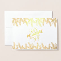 Goldene Pine Frame Winterurlaub Wünsche Foto