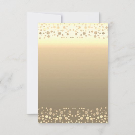 Goldene Pine Tree, Dots Green Company Weihnachten Einladung (Rückseite)