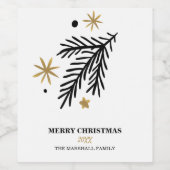 Goldene Pinienwälder - Goldene Sommerferien Weinetikett (Einzelnes Label)