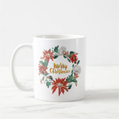 Goldene Pinsel Weihnachtsfeier Blume Kaffeetasse (Links)