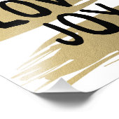 Goldene Pinselstriche | Holiday Art Print Fotodruck (Ecke)