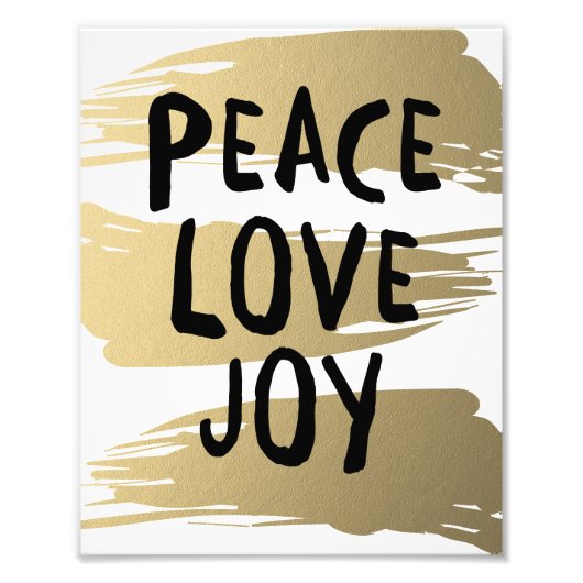 Goldene Pinselstriche | Holiday Art Print Fotodruck (Vorne)