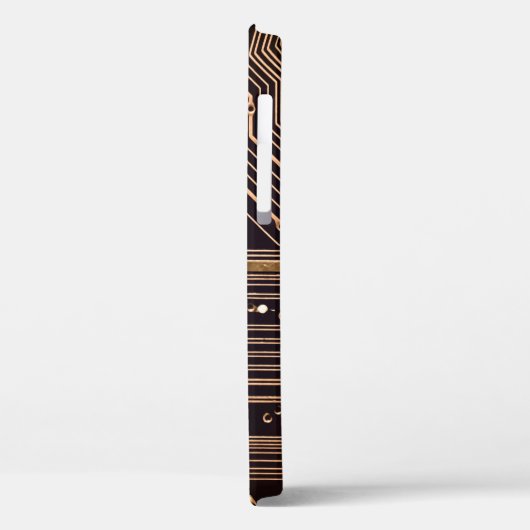 Goldene Platine. Elektronische Computerhardware Case-Mate iPhone Hülle (Rückseite / Links)