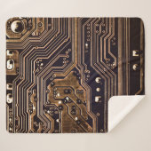 Goldene Platine. Elektronische Computerhardware Sherpadecke (Vorderseite (Horizontal))