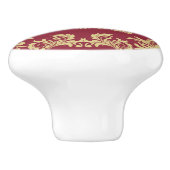 Goldene Plätze Wein Keramikknauf (Seitenansicht)