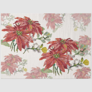 Goldene Poinsettie Fine Art Scatter Weihnachten Seidenpapier