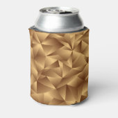 Goldene Polygone, 3D-Effekt, Vintag. Dosenkühler (Kanne Rückseite)