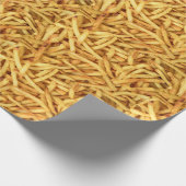 goldene Pommes frites Geschenkpapier (Ecke)