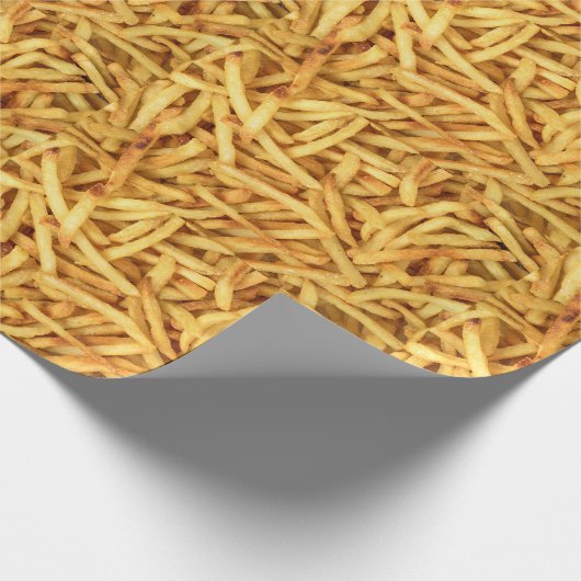 goldene Pommes frites Geschenkpapier (Ecke)