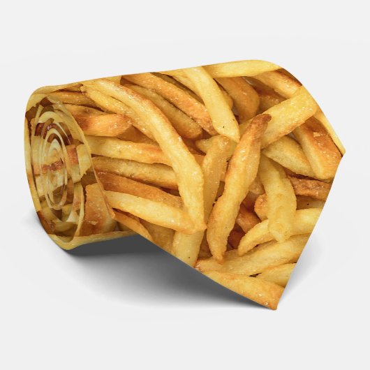 goldene Pommes frites Krawatte (Gerollt)