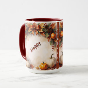 Goldene Populäre Herbst-Erntedank-Kollektion Tasse