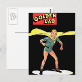 Goldene Postkarte (Vorne/Hinten)