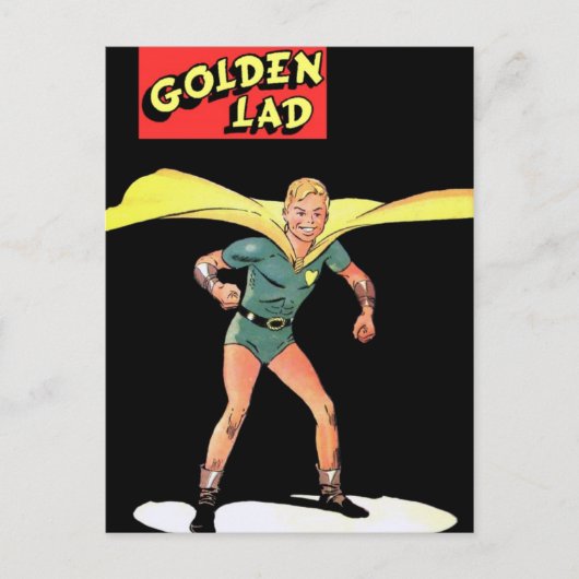 Goldene Postkarte (Vorderseite)