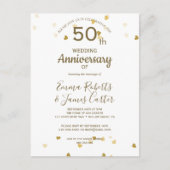 Goldene Postkarte zum 50. Jubiläum (Vorderseite)