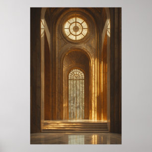 Goldene Pracht: Ein Majestätischer Flur Poster