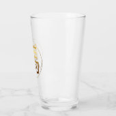Goldene Prägung für Pferdejahr Symbol Glass Cup Glas (Links)