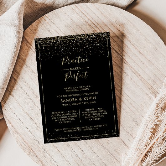 Goldene Praxis macht das Abendessen zu einer perfe Einladung