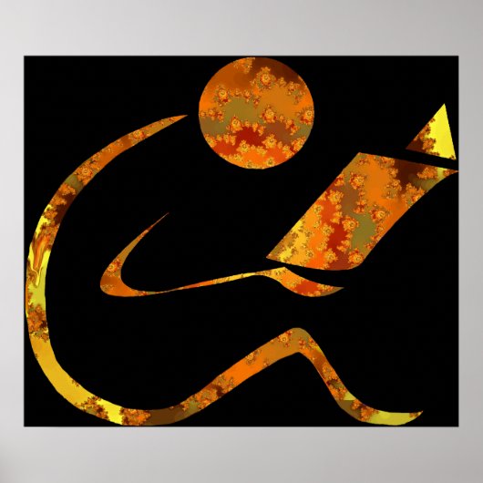 Goldene Printwerbung Poster (Vorne)