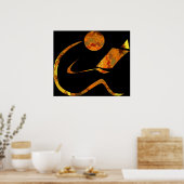 Goldene Printwerbung Poster (Küche)