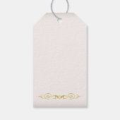 Goldene Prinzessin Tiara Quinceanera Geschenkanhänger (Rückseite)