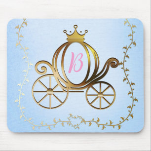 Goldene Prinzessinnen-Kutsche Blaue Geschichtebuch Mousepad