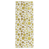 Goldene Punkt-Wein-Geschenk-Tasche Geschenktüte Für Weinflaschen (Rückseite)