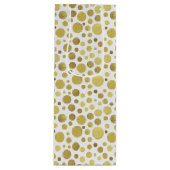 Goldene Punkt-Wein-Geschenk-Tasche Geschenktüte Für Weinflaschen (Vorderseite)