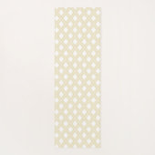 Goldene Punkte auf Weiß Yogamatte (Rückseite)