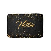 Goldene Punkte Badematte (Vorderseite)