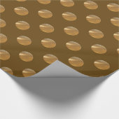 Goldene Punkte der Polkas Geschenkpapier (Ecke)