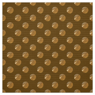 Goldene Punkte der Polkas Stoff
