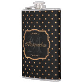 Goldene Punkte Flachmann (Links)