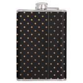 Goldene Punkte Flachmann (Rückseite)