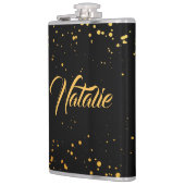 Goldene Punkte Flachmann (Links)