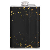 Goldene Punkte Flachmann (Rückseite)