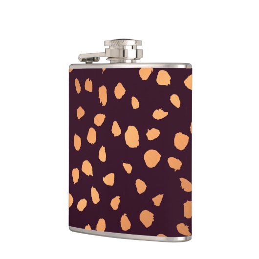 Goldene Punkte Flachmann (Links)