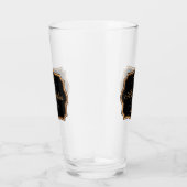 Goldene Punkte Glas (Rechts)