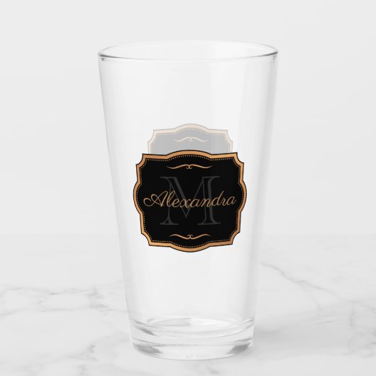 Goldene Punkte Glas (Vorderseite)