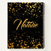 Goldene Punkte Notizblock (Rückseite)