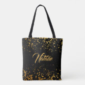 Goldene Punkte Tasche (Rückseite)