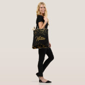 Goldene Punkte Tasche (Am Model)