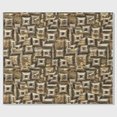 Goldene Pyramiden 1 Geschenkpapier (Flach)