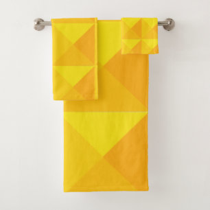 Goldene Pyramiden Badhandtuch Set