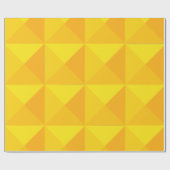 Goldene Pyramiden Geschenkpapier (Flach)